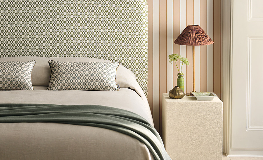 Aubin Small Scale Prints - Ioka FR Jadeite - Asolo Sandstone - Romo